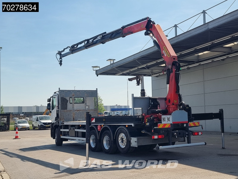 Renault C 480 8X4 Palfinger 24.001 SLD5 Kran Crane Lift-Lenkachse Euro 6 - משאית צד נופל/ שטוחה, משאית מנוף: תמונה 2 Renault C 480 8X4 Palfinger 24.001 SLD5 Kran Crane Lift-Lenkachse Euro 6 - משאית צד נופל/ שטוחה, משאית מנוף: תמונה 2