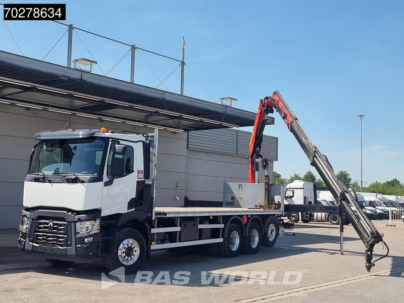 Renault C 480 8X4 Palfinger 24.001 SLD5 Kran Crane Lift-Lenkachse Euro 6 - משאית צד נופל/ שטוחה, משאית מנוף: תמונה 5 Renault C 480 8X4 Palfinger 24.001 SLD5 Kran Crane Lift-Lenkachse Euro 6 - משאית צד נופל/ שטוחה, משאית מנוף: תמונה 5
