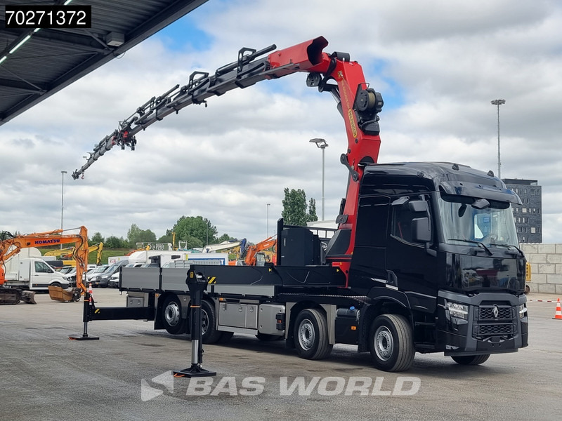 Renault C 520 8X2 Palfinger PK65002 SH Crane Jib Winch Lift+steering Axle Euro 6 - משאית צד נופל/ שטוחה, משאית מנוף: תמונה 3 Renault C 520 8X2 Palfinger PK65002 SH Crane Jib Winch Lift+steering Axle Euro 6 - משאית צד נופל/ שטוחה, משאית מנוף: תמונה 3