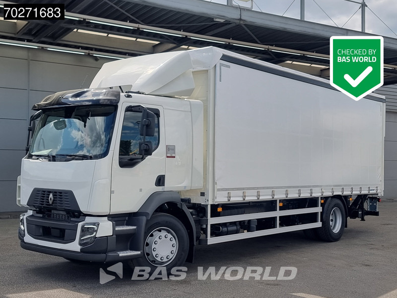 Renault D 280 4X2 NEW 19tons truck 2000kg Ladebordwand Automatic Euro 6 - משאית וילונות צד: תמונה 1 Renault D 280 4X2 NEW 19tons truck 2000kg Ladebordwand Automatic Euro 6 - משאית וילונות צד: תמונה 1
