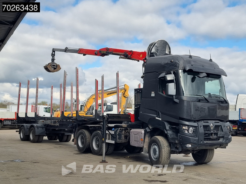 Renault K 520 6X6 Holz Kran Palfinger Q180Z96 6x6 Big-Axle Steelsuspension - משאית עץ, משאית מנוף: תמונה 2 Renault K 520 6X6 Holz Kran Palfinger Q180Z96 6x6 Big-Axle Steelsuspension - משאית עץ, משאית מנוף: תמונה 2
