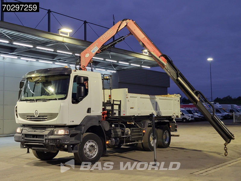 Renault Kerax 370 Kerax 6X4 Fassi F150AXS.22 Crane 10m3 2-side tipper Big-Axle Steelsuspension Manual - מזהיר, משאית מנוף: תמונה 5 Renault Kerax 370 Kerax 6X4 Fassi F150AXS.22 Crane 10m3 2-side tipper Big-Axle Steelsuspension Manual - מזהיר, משאית מנוף: תמונה 5