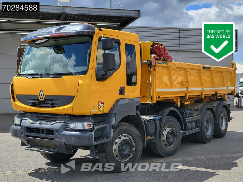Renault Kerax 480 8X4 13m3 Meiller 2-way tipper Retarder Big-Axle Automatic Euro 5 - מזהיר: תמונה 1 Renault Kerax 480 8X4 13m3 Meiller 2-way tipper Retarder Big-Axle Automatic Euro 5 - מזהיר: תמונה 1