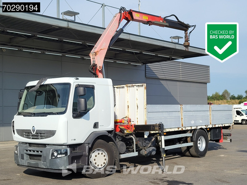 Renault Premium 370 4X2 Fassi F130A.21 Crane Manual Euro 4 - משאית צד נופל/ שטוחה, משאית מנוף: תמונה 1 Renault Premium 370 4X2 Fassi F130A.21 Crane Manual Euro 4 - משאית צד נופל/ שטוחה, משאית מנוף: תמונה 1