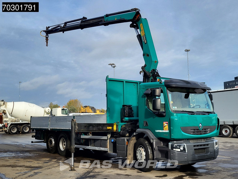 Renault Premium 380 6X2 Palfinger PK20002 Crane Kran Lift+Steering Axle Air suspension Euro 5 - משאית צד נופל/ שטוחה, משאית מנוף: תמונה 3 Renault Premium 380 6X2 Palfinger PK20002 Crane Kran Lift+Steering Axle Air suspension Euro 5 - משאית צד נופל/ שטוחה, משאית מנוף: תמונה 3