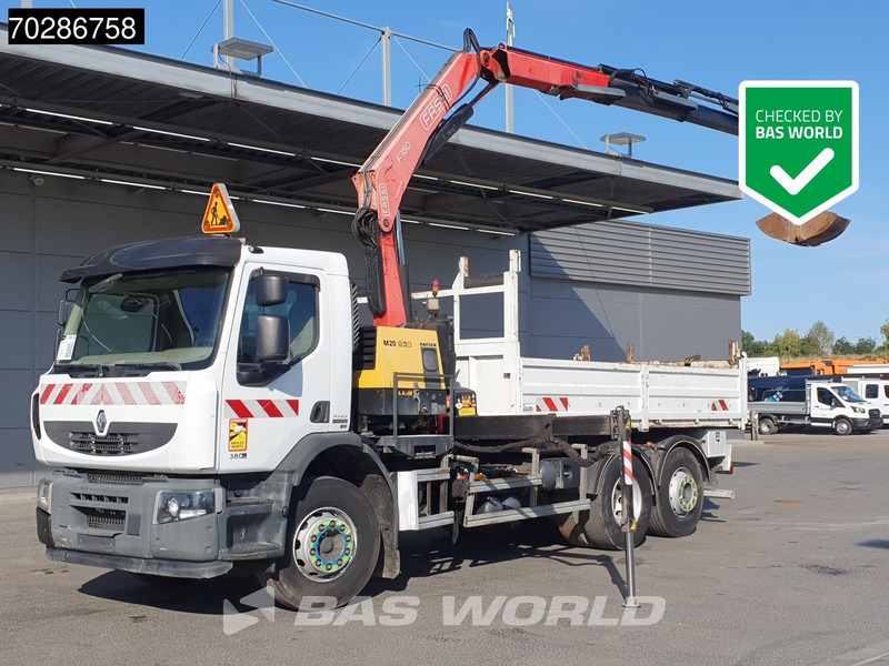 Renault Premium 380 Premium 6X2 Fassi F150A23 Crane Remote Tipper Manual Euro 5 - מזהיר, משאית מנוף: תמונה 1 Renault Premium 380 Premium 6X2 Fassi F150A23 Crane Remote Tipper Manual Euro 5 - מזהיר, משאית מנוף: תמונה 1