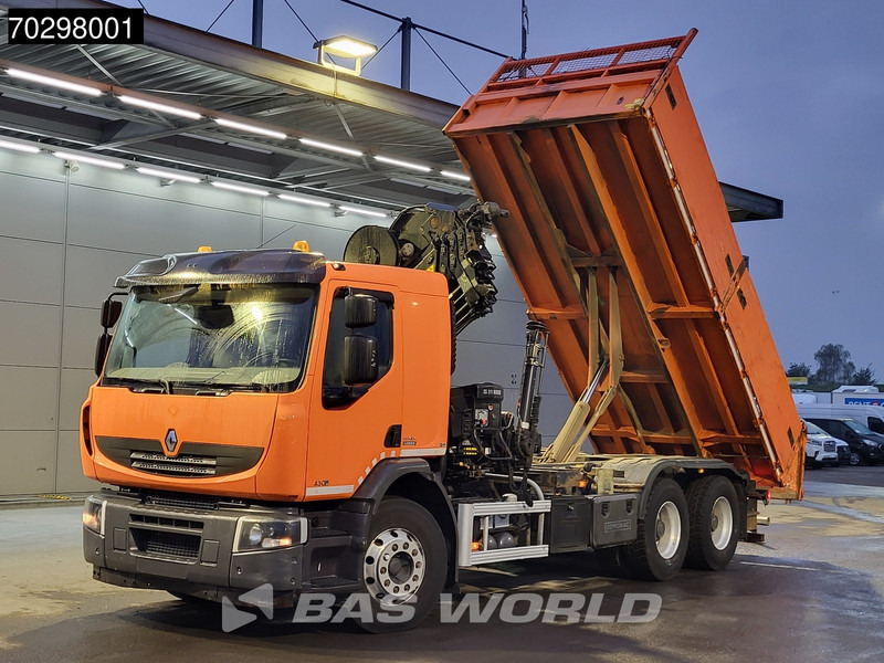 Renault Premium 430 Lander 6X4 HIAB 211 EP-4 Crane Tipper Big-Axle Automatic Euro 5 - מזהיר, משאית מנוף: תמונה 2 Renault Premium 430 Lander 6X4 HIAB 211 EP-4 Crane Tipper Big-Axle Automatic Euro 5 - מזהיר, משאית מנוף: תמונה 2