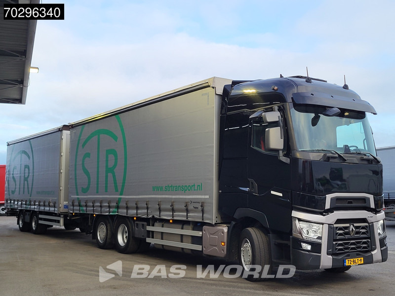 Renault T 480 6X2 NL-Truck combi Liftaxle 1500kg Ladebordwand Euro 6 - משאית וילונות צד: תמונה 3 Renault T 480 6X2 NL-Truck combi Liftaxle 1500kg Ladebordwand Euro 6 - משאית וילונות צד: תמונה 3