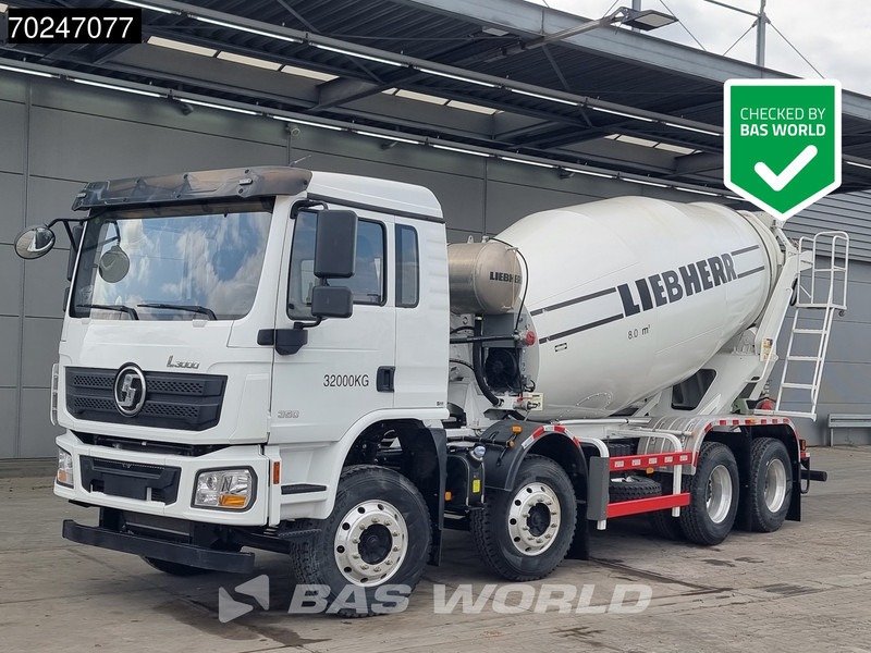 SHACMAN L3000 8X4 NEW 8m3 Liebherr Mixer Big Axle Steel suspension - משאית מערבלת בטון: תמונה 1 SHACMAN L3000 8X4 NEW 8m3 Liebherr Mixer Big Axle Steel suspension - משאית מערבלת בטון: תמונה 1