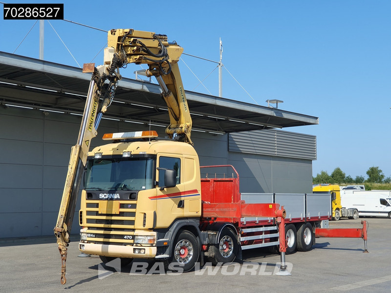 Scania 124G 470 8X4 Palfinger PK45000 C4 Crane Kran Fly-Jib Manual Steering Axle Euro 3 - משאית צד נופל/ שטוחה, משאית מנוף: תמונה 5 Scania 124G 470 8X4 Palfinger PK45000 C4 Crane Kran Fly-Jib Manual Steering Axle Euro 3 - משאית צד נופל/ שטוחה, משאית מנוף: תמונה 5