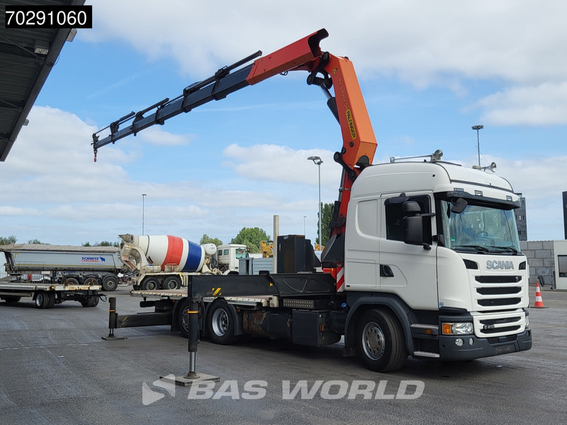 Scania G410 6X2 Palfinger 53002 SH Kran Crane Lift+steering ACC Navi Euro 6 - משאית צד נופל/ שטוחה, משאית מנוף: תמונה 3 Scania G410 6X2 Palfinger 53002 SH Kran Crane Lift+steering ACC Navi Euro 6 - משאית צד נופל/ שטוחה, משאית מנוף: תמונה 3