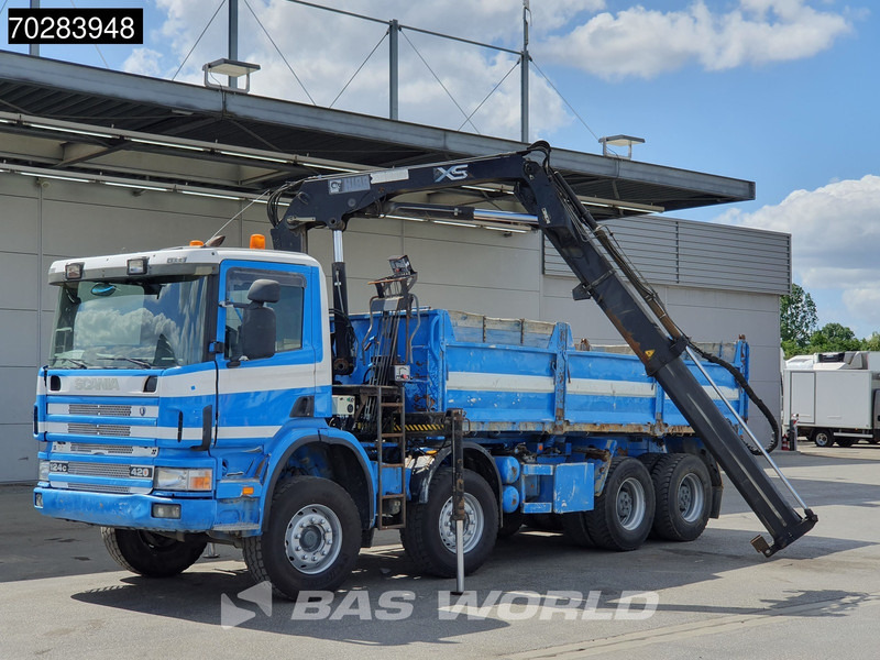 Scania G420 8X4 15m3 tipper Hiab 144 Crane Steelsuspension Manual Big-Axle Euro 3 - מזהיר, משאית מנוף: תמונה 5 Scania G420 8X4 15m3 tipper Hiab 144 Crane Steelsuspension Manual Big-Axle Euro 3 - מזהיר, משאית מנוף: תמונה 5