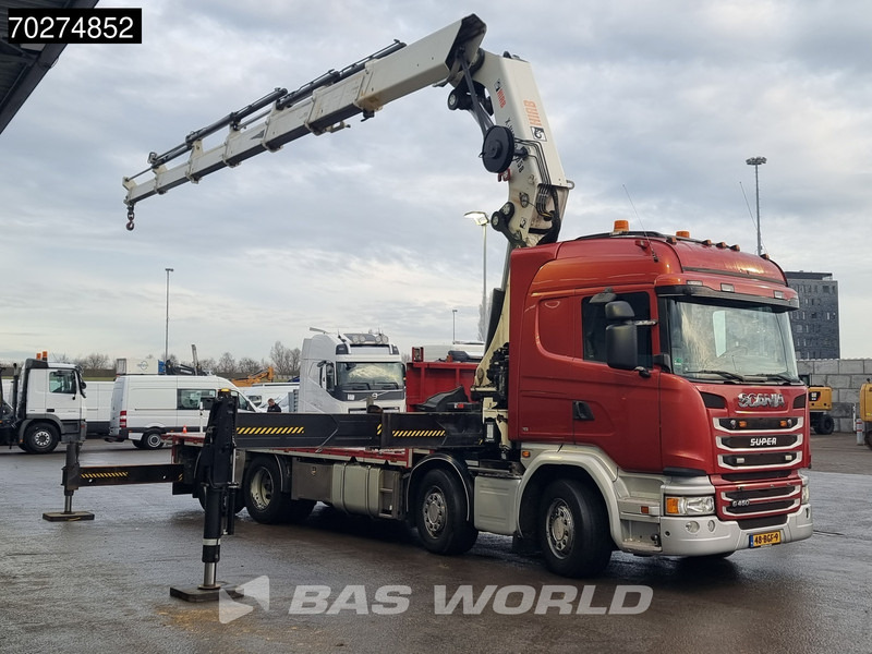 Scania G450 8X2 NL-Truck Hiab X-HIPRO 1058EP-6 Kran Front stab Retarder Euro 6 - משאית צד נופל/ שטוחה, משאית מנוף: תמונה 3 Scania G450 8X2 NL-Truck Hiab X-HIPRO 1058EP-6 Kran Front stab Retarder Euro 6 - משאית צד נופל/ שטוחה, משאית מנוף: תמונה 3