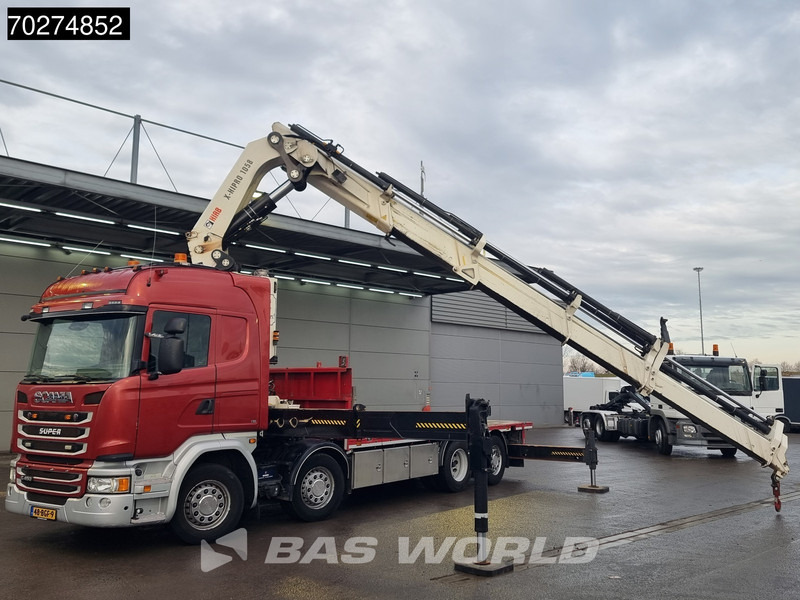 Scania G450 8X2 NL-Truck Hiab X-HIPRO 1058EP-6 Kran Front stab Retarder Euro 6 - משאית צד נופל/ שטוחה, משאית מנוף: תמונה 5 Scania G450 8X2 NL-Truck Hiab X-HIPRO 1058EP-6 Kran Front stab Retarder Euro 6 - משאית צד נופל/ שטוחה, משאית מנוף: תמונה 5