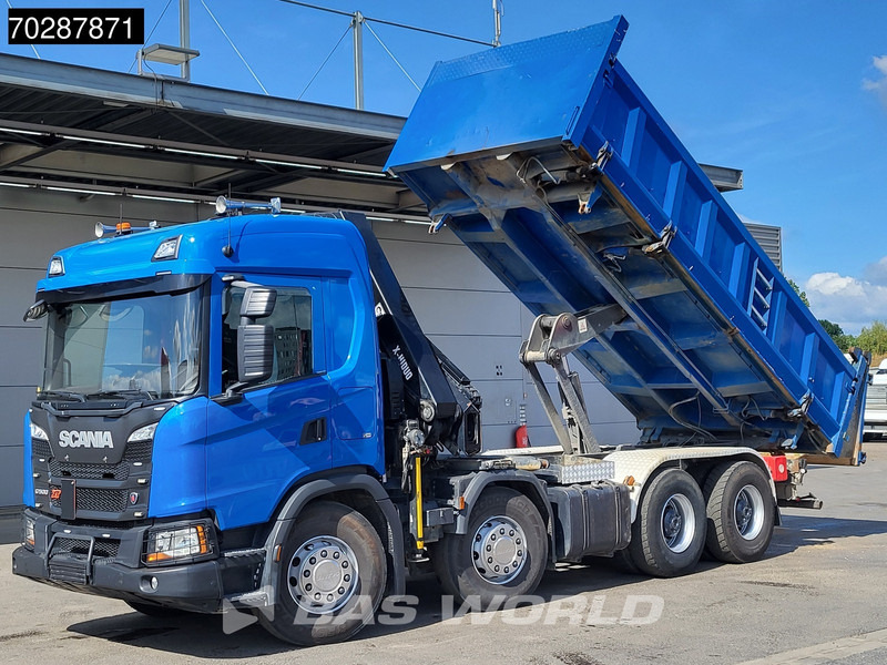 Scania G500 8X4 Hiab X-HIDUO 228 E-3 Crane Retarder Big-Axle Josset Menguy Tipper 14m3 Euro 6 - מזהיר, משאית מנוף: תמונה 2 Scania G500 8X4 Hiab X-HIDUO 228 E-3 Crane Retarder Big-Axle Josset Menguy Tipper 14m3 Euro 6 - מזהיר, משאית מנוף: תמונה 2