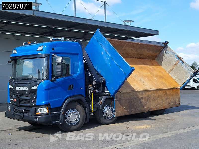Scania G500 8X4 Hiab X-HIDUO 228 E-3 Crane Retarder Big-Axle Josset Menguy Tipper 14m3 Euro 6 - מזהיר, משאית מנוף: תמונה 3 Scania G500 8X4 Hiab X-HIDUO 228 E-3 Crane Retarder Big-Axle Josset Menguy Tipper 14m3 Euro 6 - מזהיר, משאית מנוף: תמונה 3