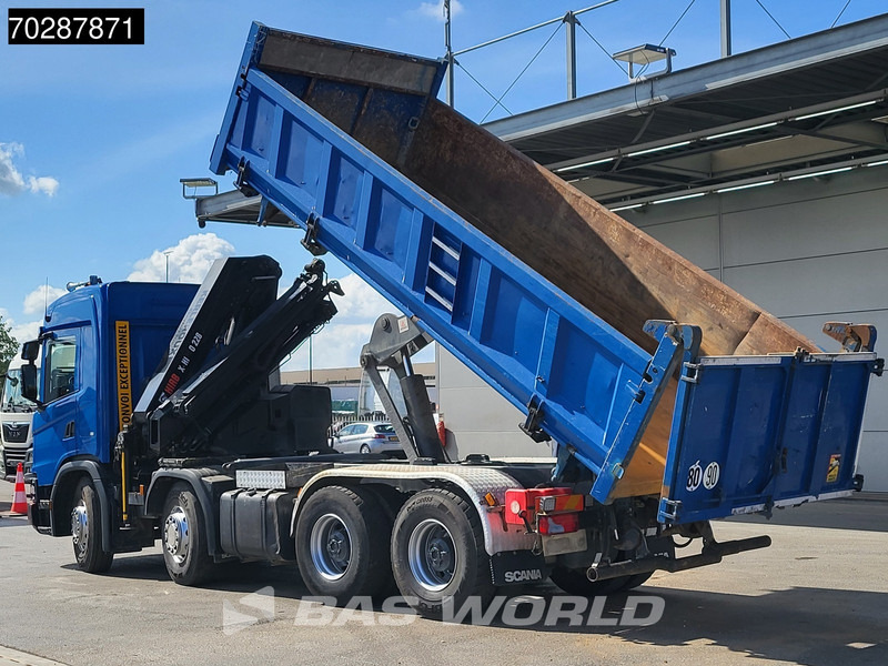 Scania G500 8X4 Hiab X-HIDUO 228 E-3 Crane Retarder Big-Axle Josset Menguy Tipper 14m3 Euro 6 - מזהיר, משאית מנוף: תמונה 5 Scania G500 8X4 Hiab X-HIDUO 228 E-3 Crane Retarder Big-Axle Josset Menguy Tipper 14m3 Euro 6 - מזהיר, משאית מנוף: תמונה 5