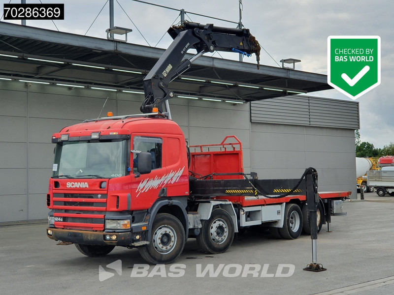 Scania P124 P 8X2 HIAB 477EP-5 HIPRO 2013 year Kran Crane Lift Axle Manual Euro 2 - משאית צד נופל/ שטוחה, משאית מנוף: תמונה 1 Scania P124 P 8X2 HIAB 477EP-5 HIPRO 2013 year Kran Crane Lift Axle Manual Euro 2 - משאית צד נופל/ שטוחה, משאית מנוף: תמונה 1