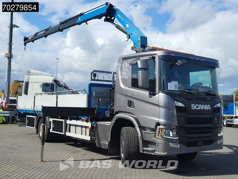 Scania P280 4X2 HMF 1420K-RC Kran Crane Automatic Euro 6 - משאית צד נופל/ שטוחה, משאית מנוף: תמונה 3 Scania P280 4X2 HMF 1420K-RC Kran Crane Automatic Euro 6 - משאית צד נופל/ שטוחה, משאית מנוף: תמונה 3