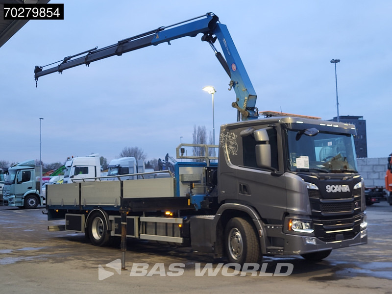 Scania P280 4X2 HMF 1420K-RC Kran Crane Leather seats Automatic Euro 6 - משאית צד נופל/ שטוחה, משאית מנוף: תמונה 3 Scania P280 4X2 HMF 1420K-RC Kran Crane Leather seats Automatic Euro 6 - משאית צד נופל/ שטוחה, משאית מנוף: תמונה 3