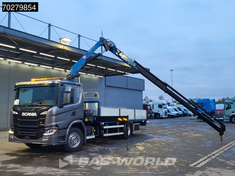 Scania P280 4X2 HMF 1420K-RC Kran Crane Leather seats Automatic Euro 6 - משאית צד נופל/ שטוחה, משאית מנוף: תמונה 5 Scania P280 4X2 HMF 1420K-RC Kran Crane Leather seats Automatic Euro 6 - משאית צד נופל/ שטוחה, משאית מנוף: תמונה 5