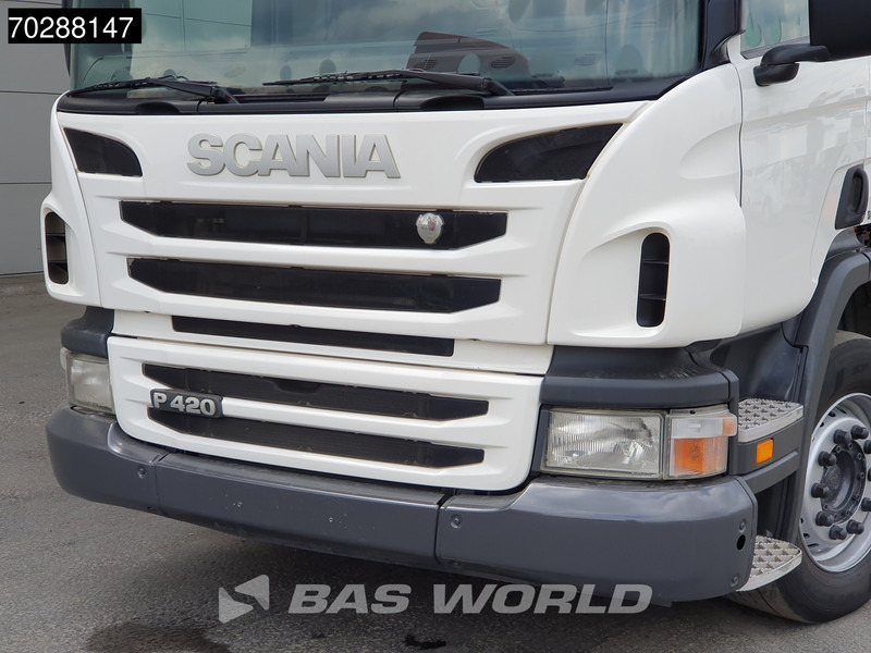 משאית צד נופל/ שטוחה, משאית מנוף Scania P420 8X4 Palfinger PK 53002-SH Crane Lift+steering Manual Big-Axle Euro 5: תמונה 14