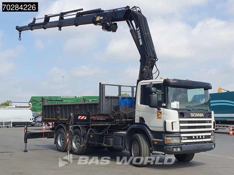 Scania P94 6X4 Hiab 330-4 Kran Crane 9m3 tipper Manual Steelsuspension Euro 3 - מזהיר, משאית מנוף: תמונה 3 Scania P94 6X4 Hiab 330-4 Kran Crane 9m3 tipper Manual Steelsuspension Euro 3 - מזהיר, משאית מנוף: תמונה 3