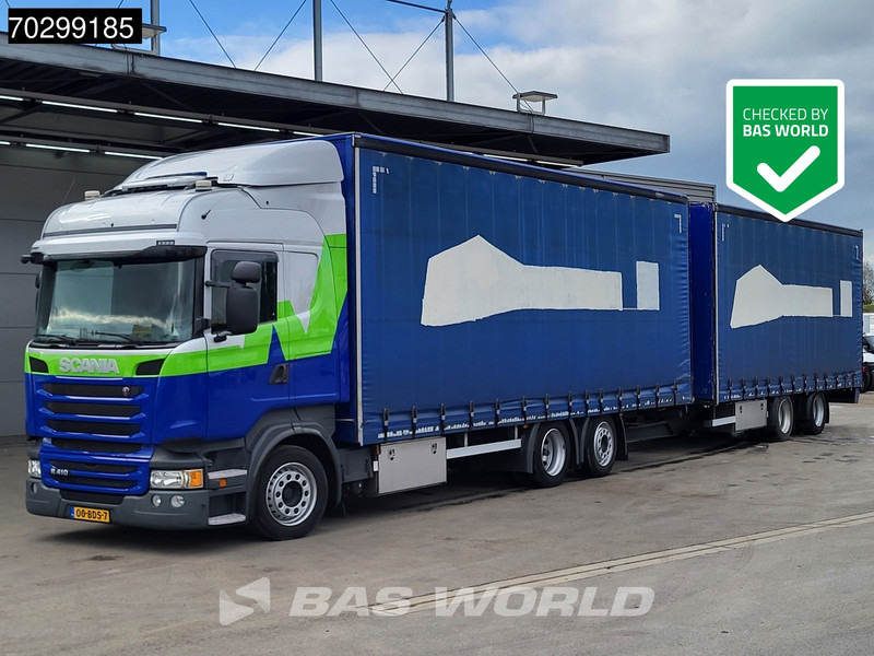 Scania R410 R 6X2 NL-Truck Standairco Lift+Steering-Axle Automatic Euro 6 - משאית וילונות צד: תמונה 1 Scania R410 R 6X2 NL-Truck Standairco Lift+Steering-Axle Automatic Euro 6 - משאית וילונות צד: תמונה 1