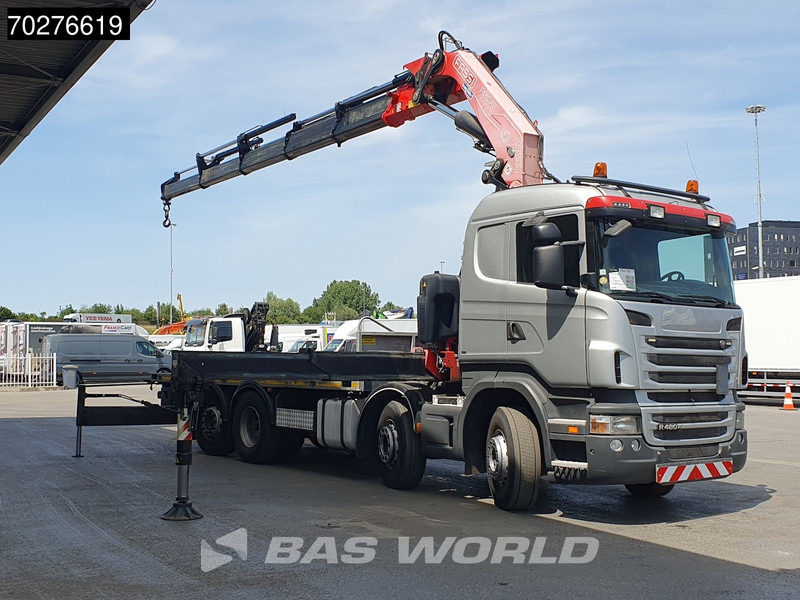 Scania R480 8X2 FASSI F660AXP.25 Manual Retarder Lift+Lenkachse Euro 5 - משאית צד נופל/ שטוחה, משאית מנוף: תמונה 2 Scania R480 8X2 FASSI F660AXP.25 Manual Retarder Lift+Lenkachse Euro 5 - משאית צד נופל/ שטוחה, משאית מנוף: תמונה 2