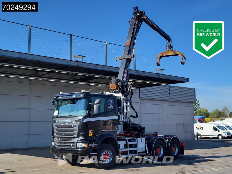 Scania R580 6X4 Holz Kran Diebolt D28 Full-Steel - משאית עץ, משאית מנוף: תמונה 1 Scania R580 6X4 Holz Kran Diebolt D28 Full-Steel - משאית עץ, משאית מנוף: תמונה 1