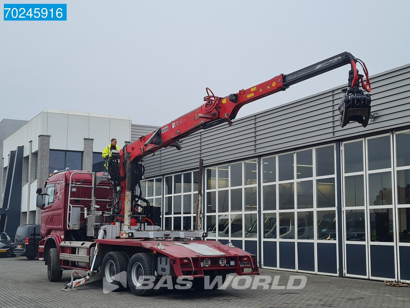 Scania R580 6X4 Jonsered J28505 83 Crane Kran Steel-suspension Retarder - משאית עץ, משאית מנוף: תמונה 2 Scania R580 6X4 Jonsered J28505 83 Crane Kran Steel-suspension Retarder - משאית עץ, משאית מנוף: תמונה 2