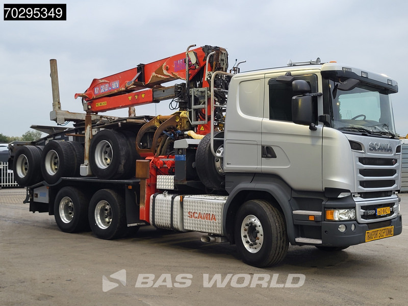 Scania R580 R 6X4 NL-Truck Diebolt D28.81 Kran Crane Holztransport + Dolly Retarder Euro 6 - משאית עץ, משאית מנוף: תמונה 3 Scania R580 R 6X4 NL-Truck Diebolt D28.81 Kran Crane Holztransport + Dolly Retarder Euro 6 - משאית עץ, משאית מנוף: תמונה 3