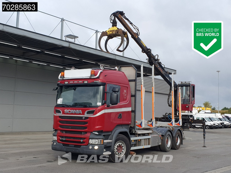 Scania R730 R 6X4 HIAB F108S 79 Crane Retarder Xenon BigAxle Loglift Automatic ACC Euro 6 - משאית עץ, משאית מנוף: תמונה 1 Scania R730 R 6X4 HIAB F108S 79 Crane Retarder Xenon BigAxle Loglift Automatic ACC Euro 6 - משאית עץ, משאית מנוף: תמונה 1
