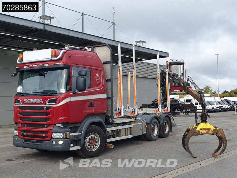 Scania R730 R 6X4 HIAB F108S 79 Crane Retarder Xenon BigAxle Loglift Automatic ACC Euro 6 - משאית עץ, משאית מנוף: תמונה 5 Scania R730 R 6X4 HIAB F108S 79 Crane Retarder Xenon BigAxle Loglift Automatic ACC Euro 6 - משאית עץ, משאית מנוף: תמונה 5