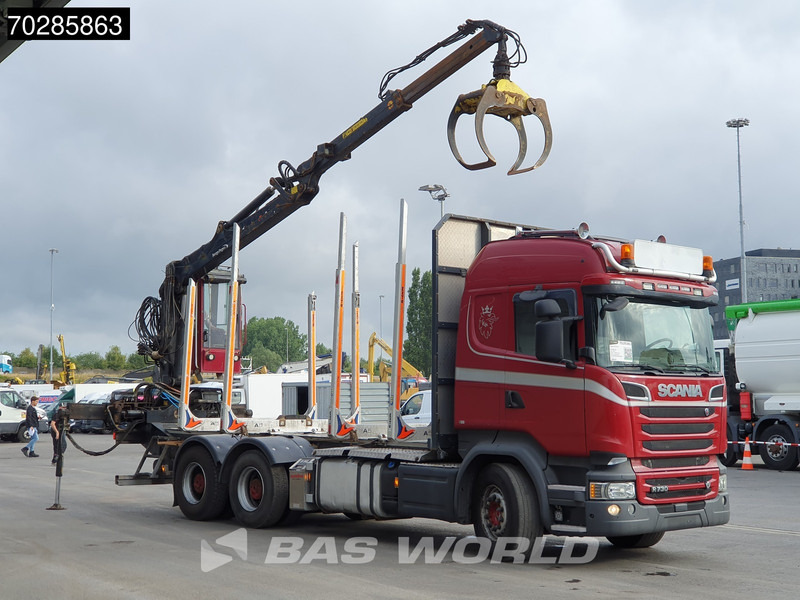 Scania R730 R 6X4 HIAB F108S 79 Crane Retarder Xenon BigAxle Loglift Automatic ACC Euro 6 - משאית עץ, משאית מנוף: תמונה 3 Scania R730 R 6X4 HIAB F108S 79 Crane Retarder Xenon BigAxle Loglift Automatic ACC Euro 6 - משאית עץ, משאית מנוף: תמונה 3