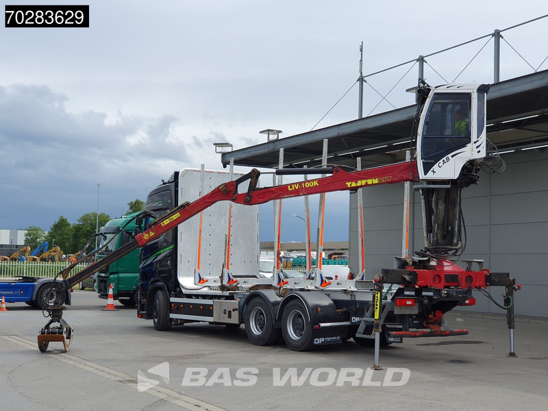 Scania S650 S 6X4 Tajfun LIV100K Kran Holztransport Retarder 3-Pedals Euro 6 - משאית עץ, משאית מנוף: תמונה 5 Scania S650 S 6X4 Tajfun LIV100K Kran Holztransport Retarder 3-Pedals Euro 6 - משאית עץ, משאית מנוף: תמונה 5