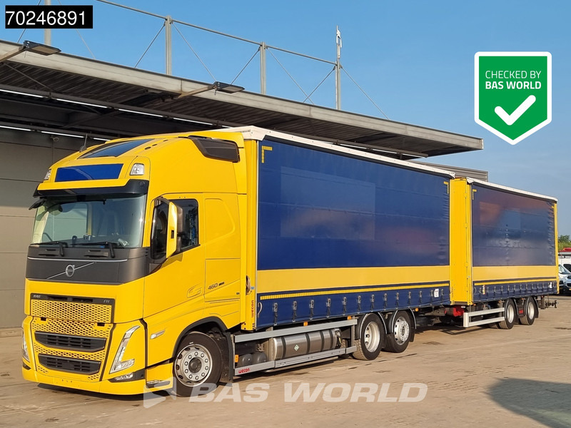 Volvo FH 460 6X2 LNG combi ACC Navi Standklima Liftachse LED EURO 6 - משאית וילונות צד: תמונה 1 Volvo FH 460 6X2 LNG combi ACC Navi Standklima Liftachse LED EURO 6 - משאית וילונות צד: תמונה 1