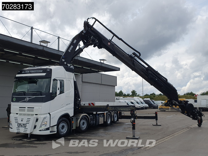Volvo FH 460 8X2 Effer 1000 9S/6S Crane Kran Winch JIB Lift-Lenkachse Euro 6 - משאית צד נופל/ שטוחה, משאית מנוף: תמונה 3 Volvo FH 460 8X2 Effer 1000 9S/6S Crane Kran Winch JIB Lift-Lenkachse Euro 6 - משאית צד נופל/ שטוחה, משאית מנוף: תמונה 3