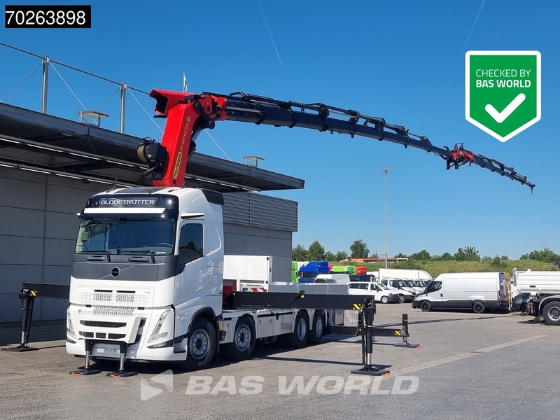 Volvo FH 500 8X2 NEW! Palfinger PK92002 SH 8+6 JIB Crane Kran Winch Lift-Lenkachse Navi - משאית צד נופל/ שטוחה, משאית מנוף: תמונה 1 Volvo FH 500 8X2 NEW! Palfinger PK92002 SH 8+6 JIB Crane Kran Winch Lift-Lenkachse Navi - משאית צד נופל/ שטוחה, משאית מנוף: תמונה 1