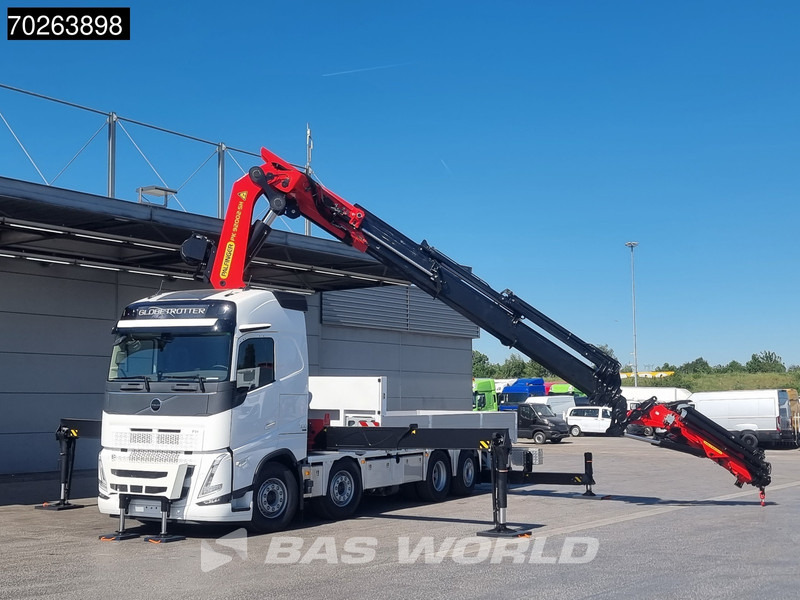 Volvo FH 500 8X2 Palfinger PK92002 SH JIB Kran Lift-Lenkachse Navi Euro 6 - משאית צד נופל/ שטוחה, משאית מנוף: תמונה 5 Volvo FH 500 8X2 Palfinger PK92002 SH JIB Kran Lift-Lenkachse Navi Euro 6 - משאית צד נופל/ שטוחה, משאית מנוף: תמונה 5
