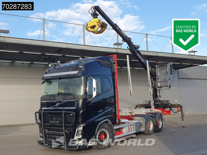 Volvo FH16 750 FH16 6X4 HIAB E96S 79 wood crane Retarder Dynamic-Steering Big-Axle Euro 6 - משאית עץ, משאית מנוף: תמונה 1 Volvo FH16 750 FH16 6X4 HIAB E96S 79 wood crane Retarder Dynamic-Steering Big-Axle Euro 6 - משאית עץ, משאית מנוף: תמונה 1