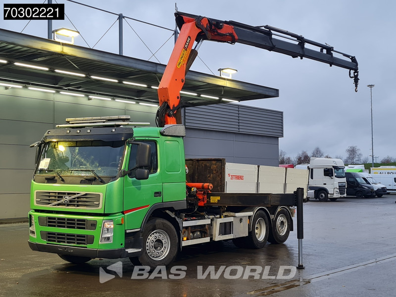 Volvo FM 340 FM 6X2 Palfinger PK23002 Crane 10m3 3-way tipper Lift+steering axle Euro 5 - מזהיר, משאית מנוף: תמונה 1 Volvo FM 340 FM 6X2 Palfinger PK23002 Crane 10m3 3-way tipper Lift+steering axle Euro 5 - מזהיר, משאית מנוף: תמונה 1