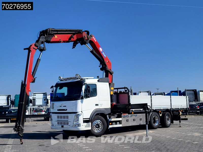 Volvo FM 450 6X2 HMF 3220 Crane Kran Lift-Lenkachse VEB+ Euro 6 - משאית צד נופל/ שטוחה, משאית מנוף: תמונה 2 Volvo FM 450 6X2 HMF 3220 Crane Kran Lift-Lenkachse VEB+ Euro 6 - משאית צד נופל/ שטוחה, משאית מנוף: תמונה 2
