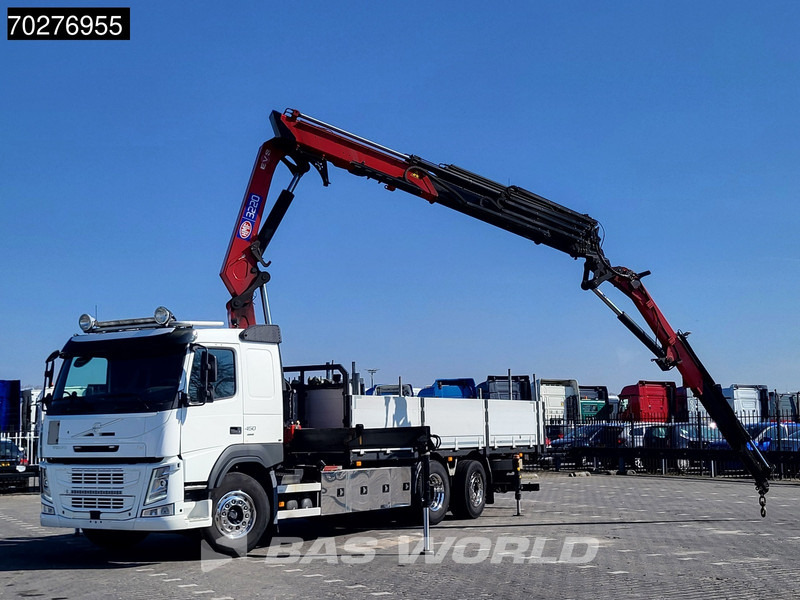 Volvo FM 450 6X2 HMF 3220 Crane Kran Lift-Lenkachse VEB+ Euro 6 - משאית צד נופל/ שטוחה, משאית מנוף: תמונה 5 Volvo FM 450 6X2 HMF 3220 Crane Kran Lift-Lenkachse VEB+ Euro 6 - משאית צד נופל/ שטוחה, משאית מנוף: תמונה 5