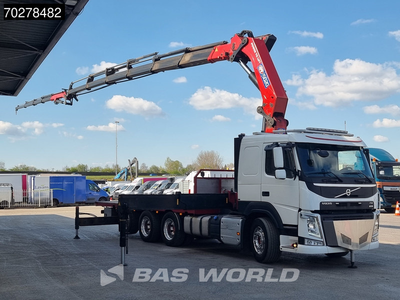 Volvo FM 500 8X4 HMF5020 K6 + Fly Jib Lift+Lenkachse Crane Kran Euro 6 - משאית צד נופל/ שטוחה, משאית מנוף: תמונה 3 Volvo FM 500 8X4 HMF5020 K6 + Fly Jib Lift+Lenkachse Crane Kran Euro 6 - משאית צד נופל/ שטוחה, משאית מנוף: תמונה 3