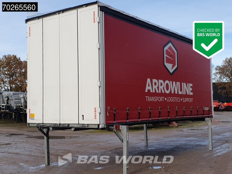 Wecon WPR 715 SG Durchladesysteem WAB Wechselbrücke - גוף החלפה עם וילונות צד: תמונה 1 Wecon WPR 715 SG Durchladesysteem WAB Wechselbrücke - גוף החלפה עם וילונות צד: תמונה 1