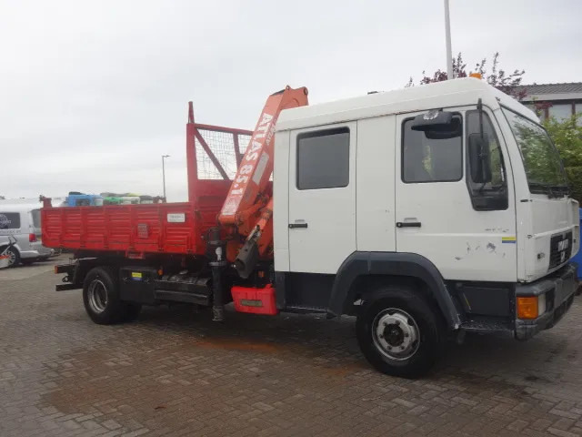 MAN 12.224 DC,8,5 TON ATLAS KRAAN,KIPPER,MANUAL POMP - מזהיר, משאית מנוף: תמונה 3 MAN 12.224 DC,8,5 TON ATLAS KRAAN,KIPPER,MANUAL POMP - מזהיר, משאית מנוף: תמונה 3