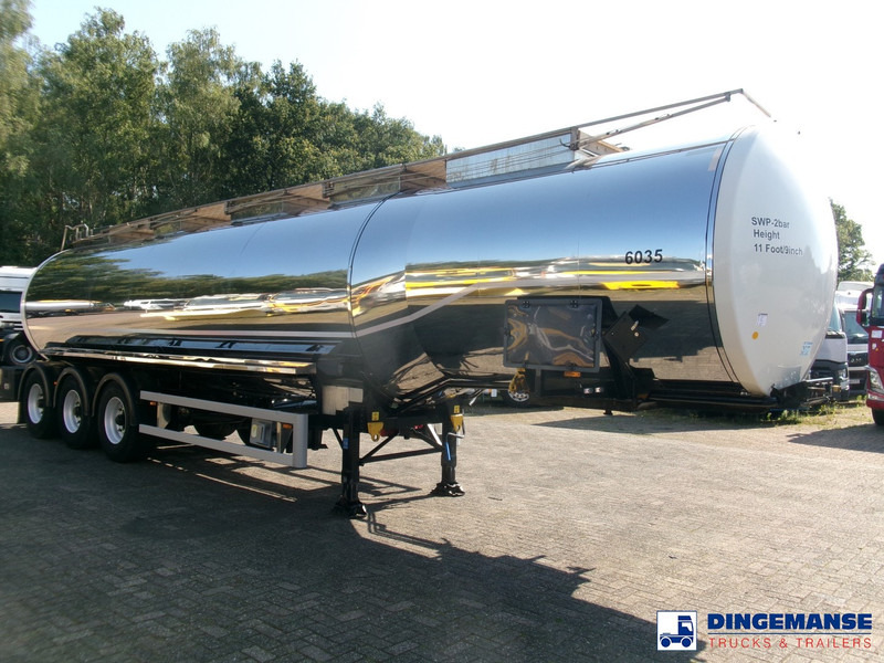 Clayton Chemical tank inox 33 m3 / 1 comp + pump - סמיטריילר מכל: תמונה 2 Clayton Chemical tank inox 33 m3 / 1 comp + pump - סמיטריילר מכל: תמונה 2