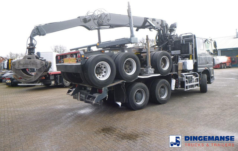 DAF XF 105.510 6x4 + Loglift F281S83 crane / timber truck + dolly - משאית עץ, משאית מנוף: תמונה 4 DAF XF 105.510 6x4 + Loglift F281S83 crane / timber truck + dolly - משאית עץ, משאית מנוף: תמונה 4