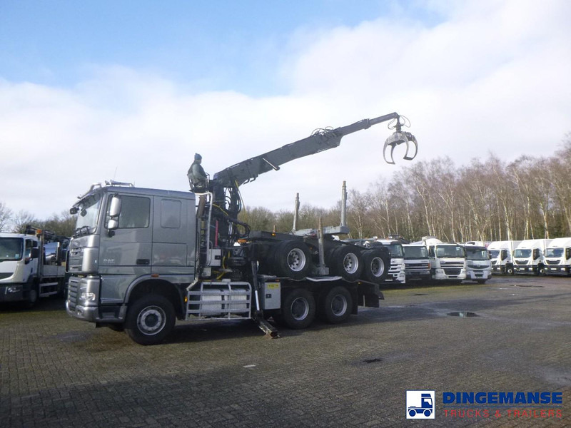 DAF XF 105.510 6x4 + Loglift F281S83 crane / timber truck + dolly - משאית מנוף: תמונה 3 DAF XF 105.510 6x4 + Loglift F281S83 crane / timber truck + dolly - משאית מנוף: תמונה 3